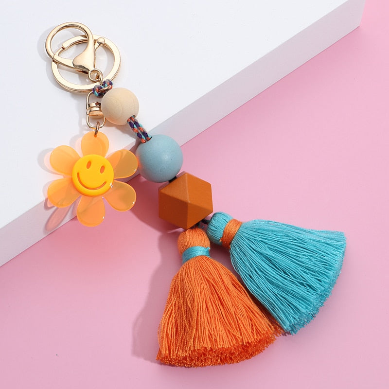 Boho Flower - Keychain