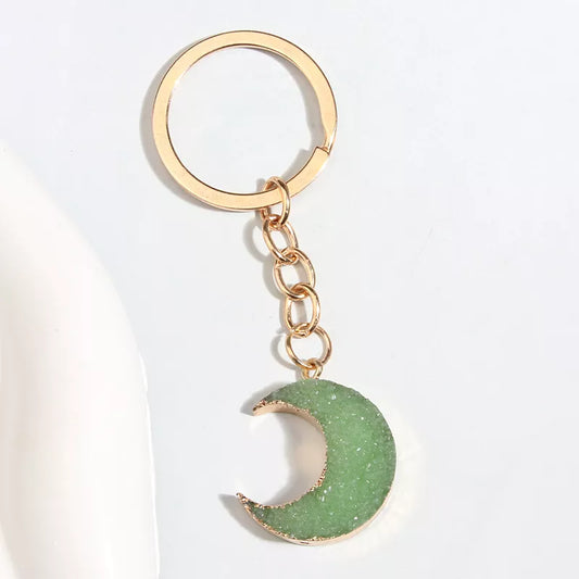 Jade Moon Keychain