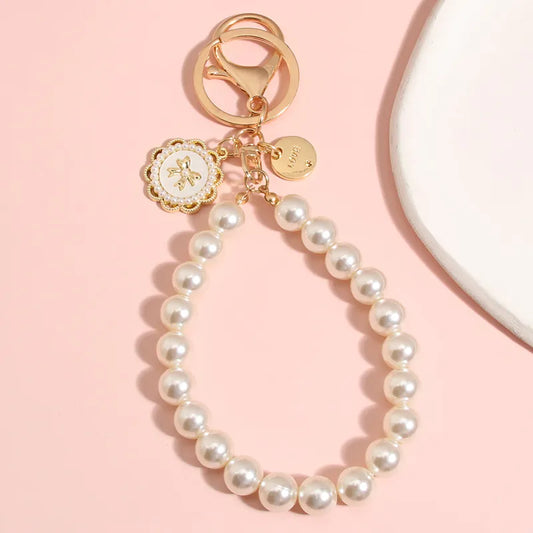 Pearl Link Chain Keychain