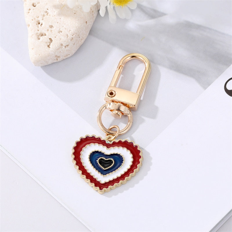 Heart Geode - Keycharm