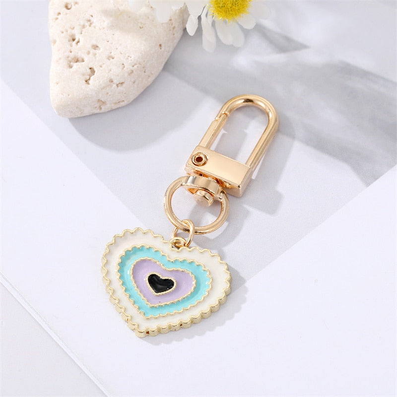 Heart Geode - Keycharm