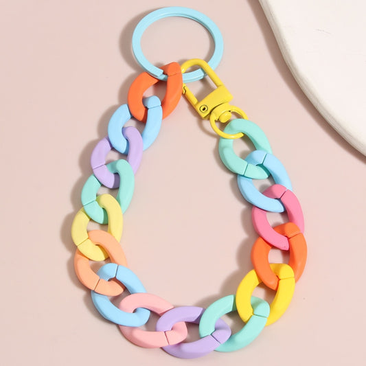 Rainbow Matte Keychain